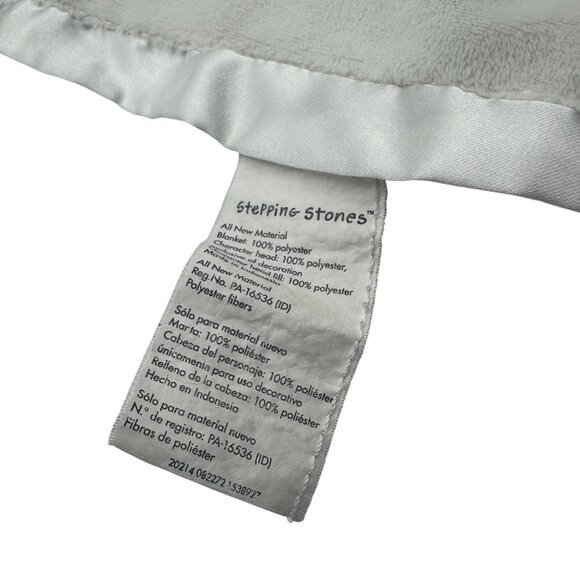 Plush Lamb Baby Blanket Lovey Embroidered Bless This Child By Stepping Stones - Picture 5 of 6